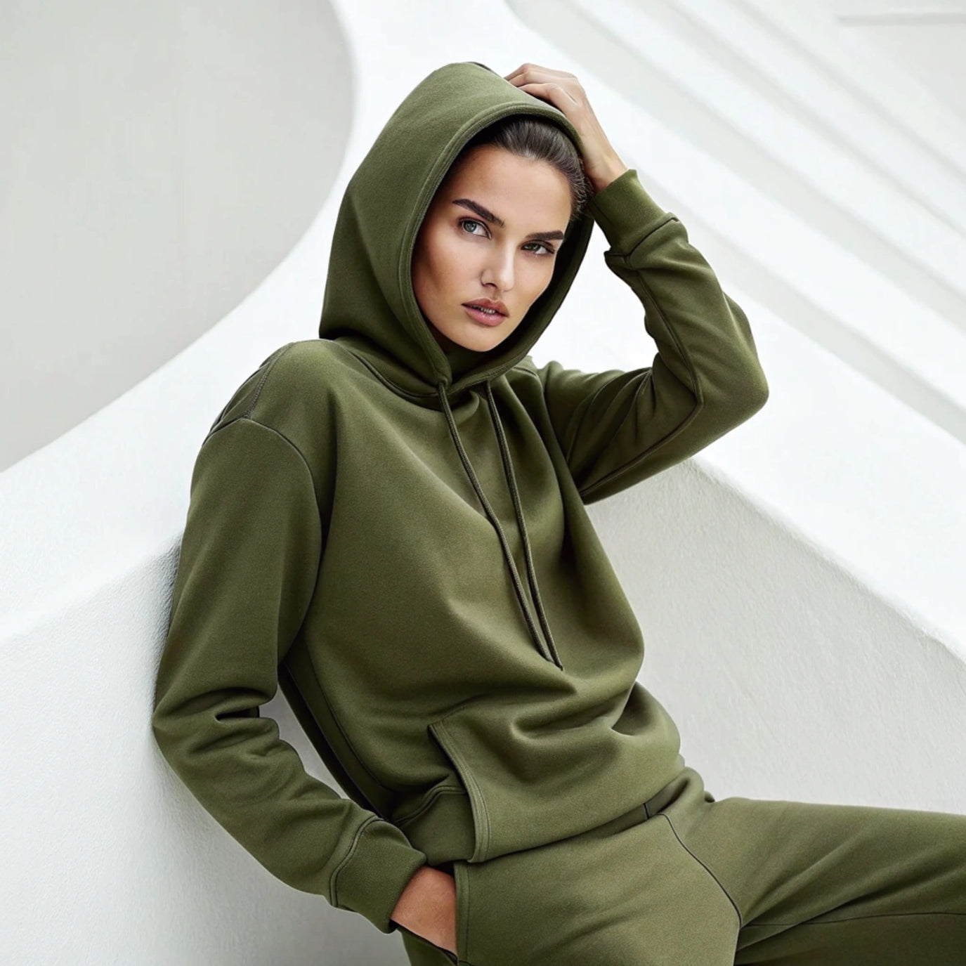 Olive Green Hoodie