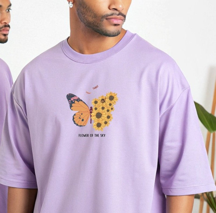 Oversized Tee : Flower of the SKY